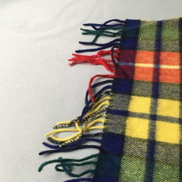 Heritage Traditions Womens Wool Scarf Green Yellow One Size Casual Comfort #0453 - Picture 3 of 6